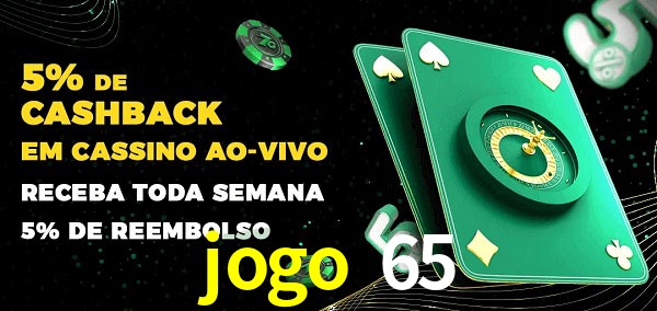 Promoções do cassino ao Vivo jogo 65