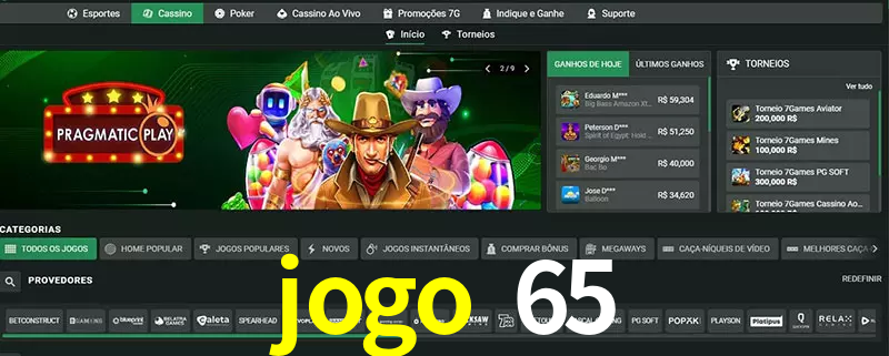 cassino jogo 65